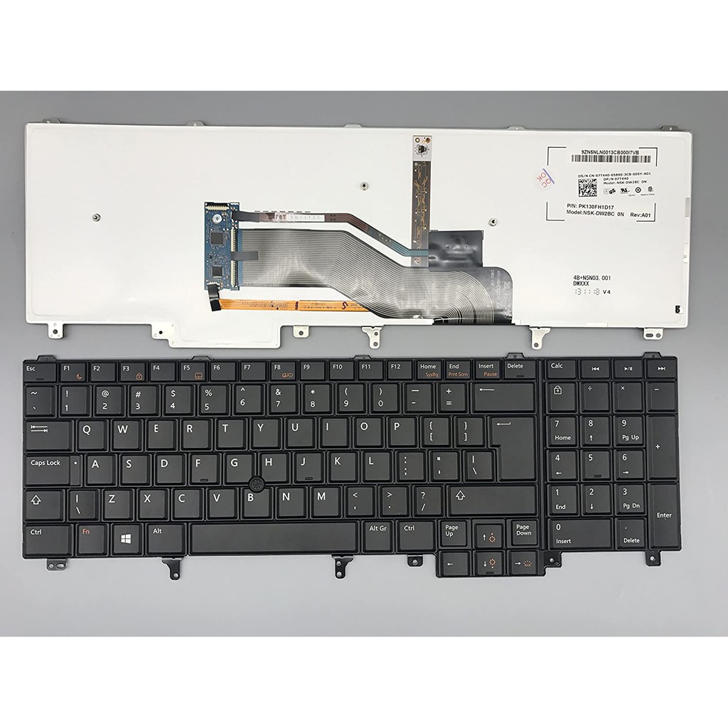 Bàn phím laptop dell latitude e6520 e6530 e6540 e5520 e5530 precision m4600 m4700 m4800– e6520 zin bh 12 tháng