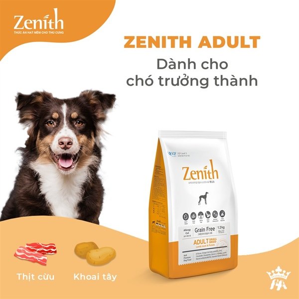 Thức ăn cho chó nhỏ dạng hạt mềm Zenith Small breed 1.2kg