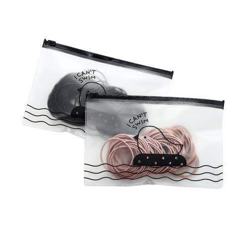 [HCM]Túi Zip 100 Thun Buộc Tóc Cột Tóc Phong Cách Hàn Quốc