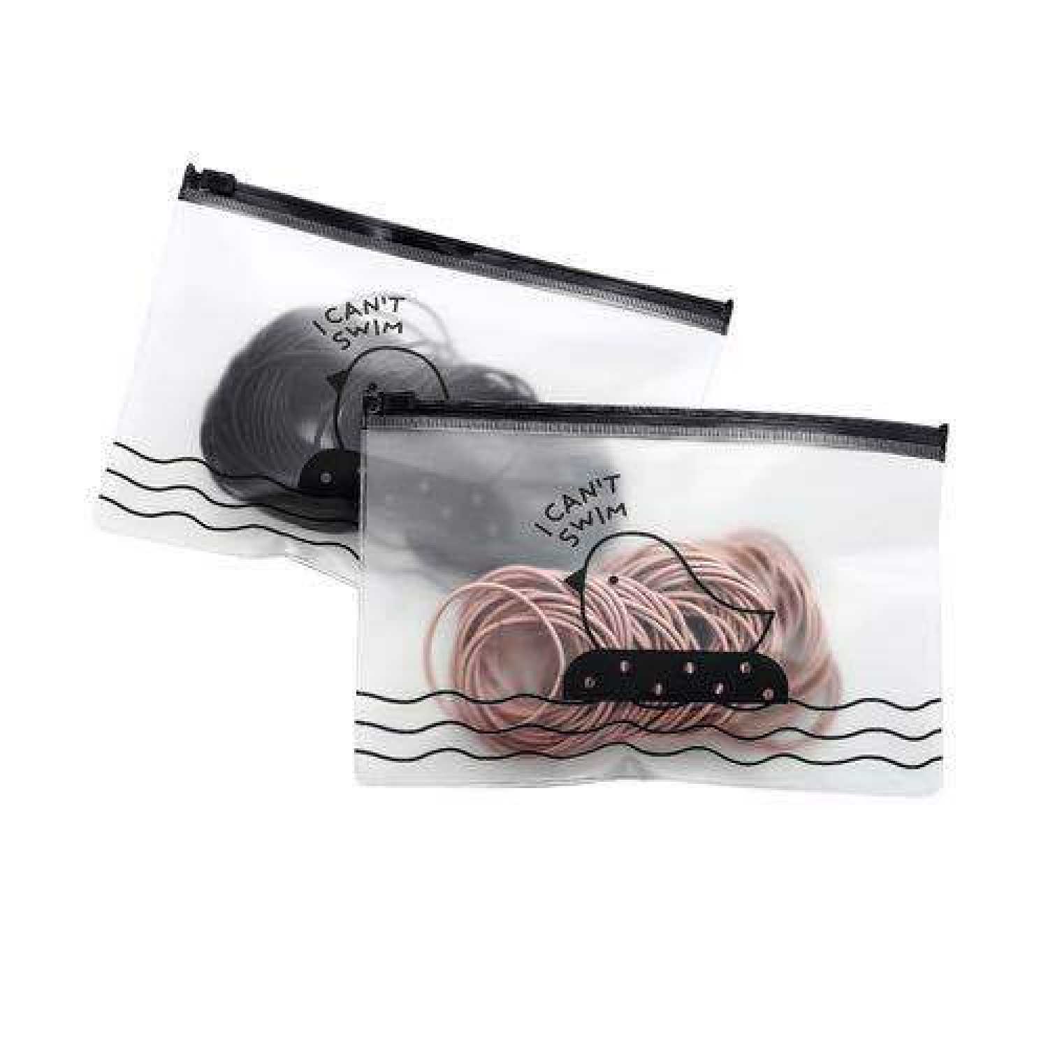 Túi Zip 100 Thun Buộc Tóc Cột Tóc Phong Cách Hàn Quốc