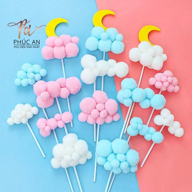 [HCM]Que cắm bông mây (mây to) cắm bánh sinh nhật HPBD