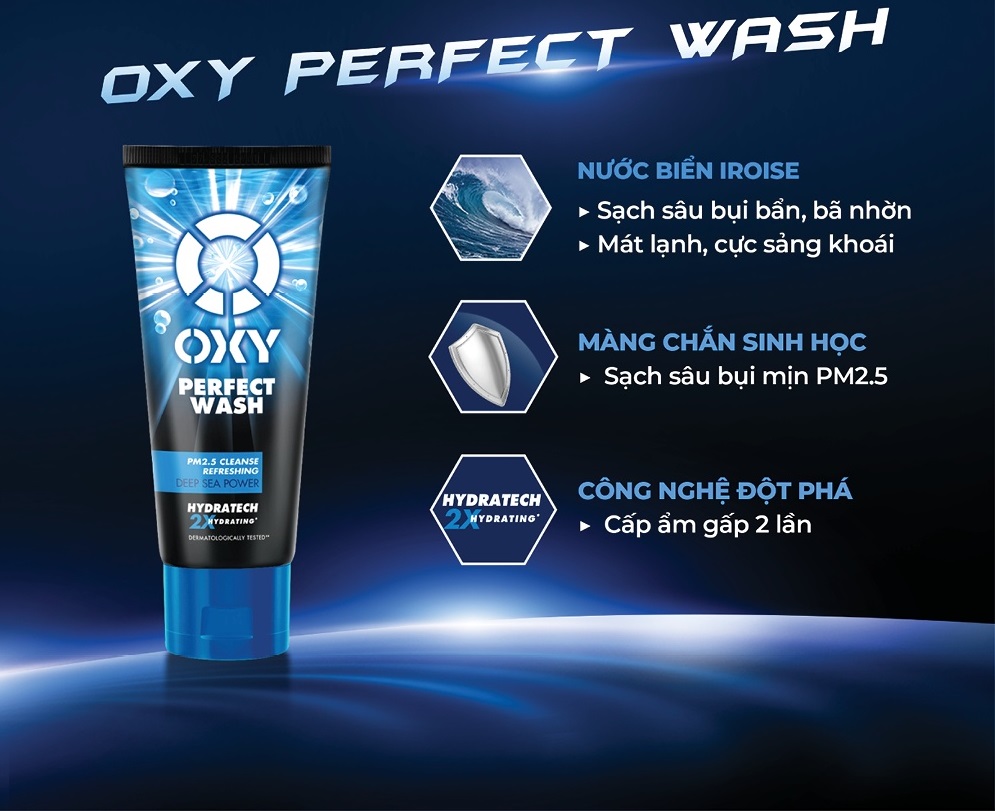 Kem Rửa Mặt Mát Lạnh Perfect Wash Oxy 100Gr