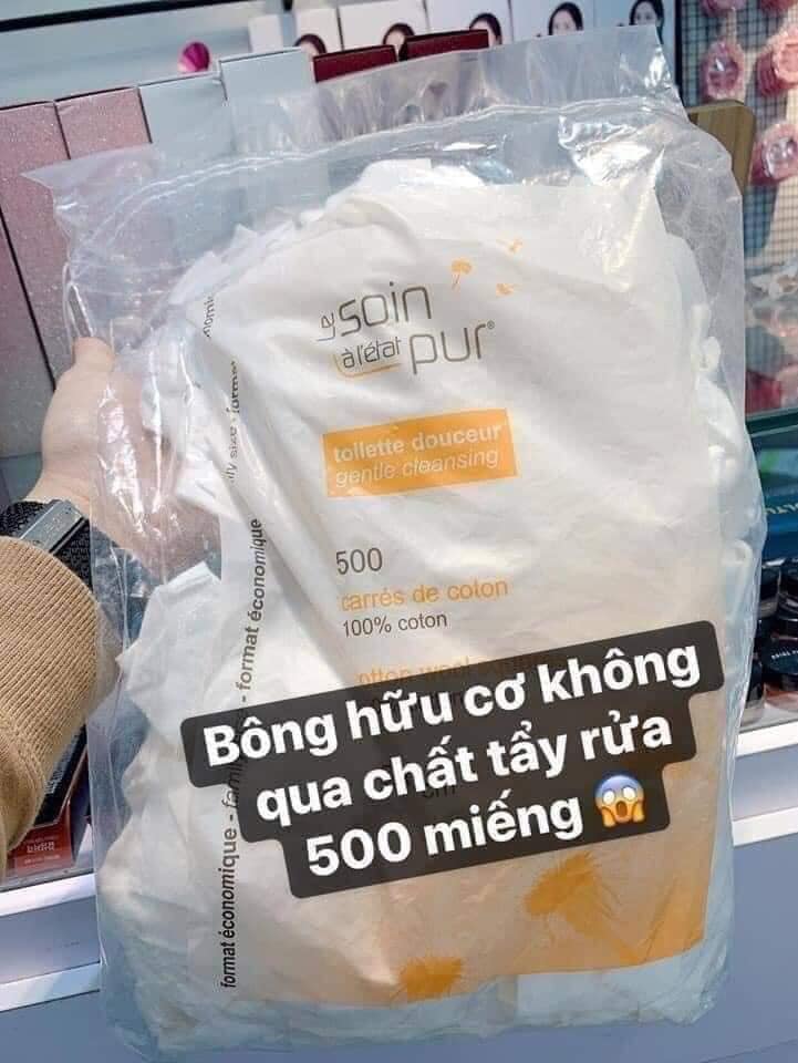Bông Tẩy Trang Tetra 600 Miếng Pháp