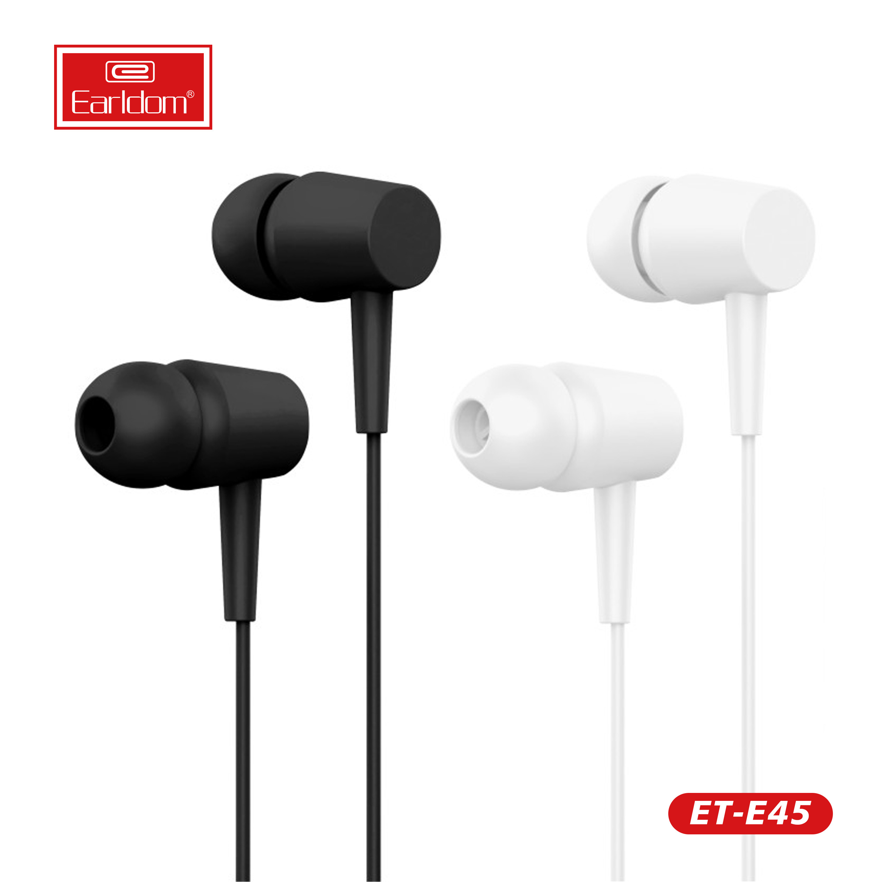 Tai nghe có dây earldom e45 loa kép cho âm thanh tuyệt hảo tích hợp mic