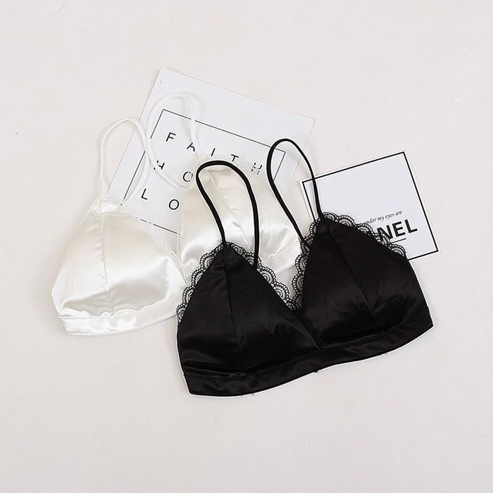 BRA SATIN VIỀN REN LỤA BÓNG CAO CẤP AL08 hap1471
