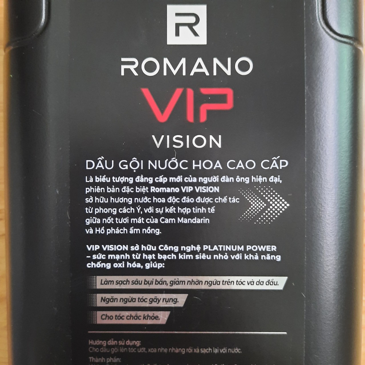 DẦU GỘI ROMANO VIP 650G