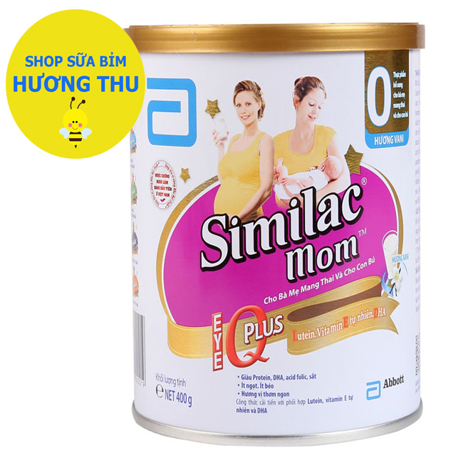 Sữa bột Similac mom hương vani lon 400g (cho Bà Mẹ mang thai và cho con bú)