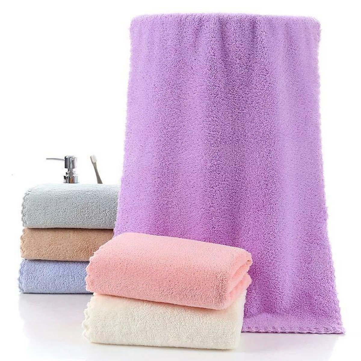 Khăn Mặt Lông Cừu 30x50CM (MÀU NGẪU NHIÊN)