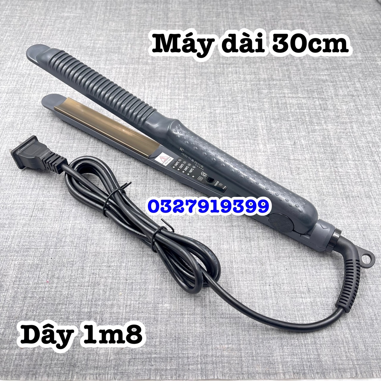 Hair Straightener 838 Small Version, 5 Heat Adjustment Levels, 30 cm Cord, 1.8m Cord, Compact Design, Safe for All Hair Types, 3-Month Warranty