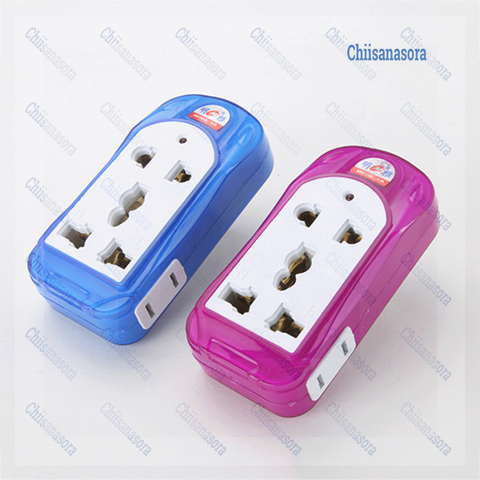 Phích cắm chuyển đổi 2 chấu chuẩn Âu Mỹ - Phích cắm chuyển đổi 2 chấu 3 chấu đa năng - Ổ cắm chuyển đổi bằng đồng