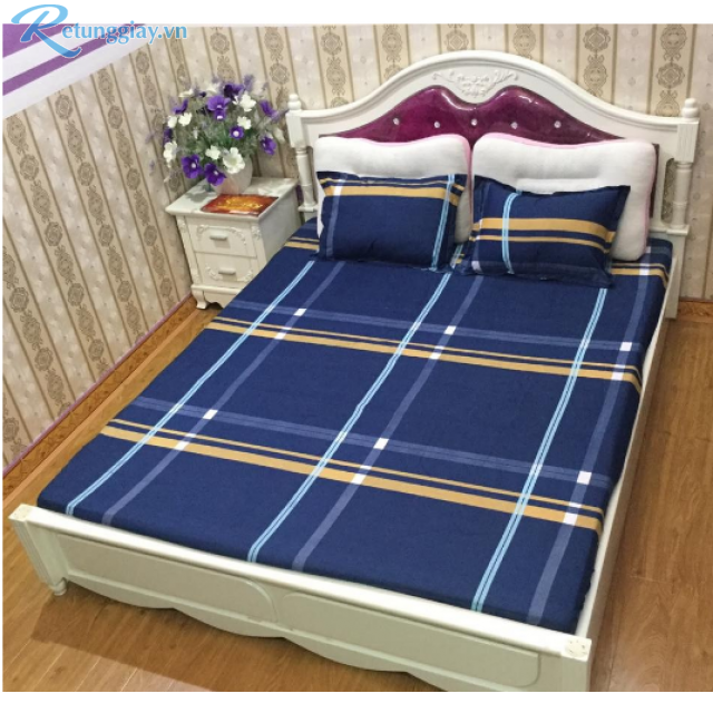 Set 5 Món Vỏ Chăn Ga Gối Cotton Poly