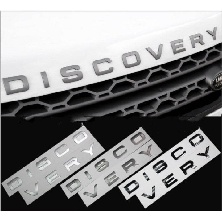 Chữ DISCOVERY 3D nổi trang trí ô tô