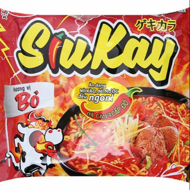5 gói mì siukay siu cay bò/hải sản