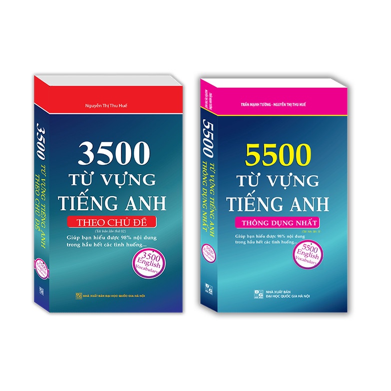 Combo 2c - 3500 từ vựng tiếng Anh theo chủ đề + 5500 từ vựng tiếng Anh thông dụng