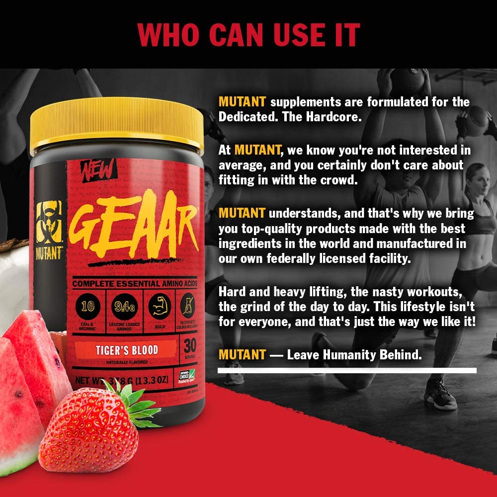 Geaar Mutant Amino acid Eaa (30 Lần Dùng) - Tăng Cơ Phục Hồi Và Phát Triển Cơ