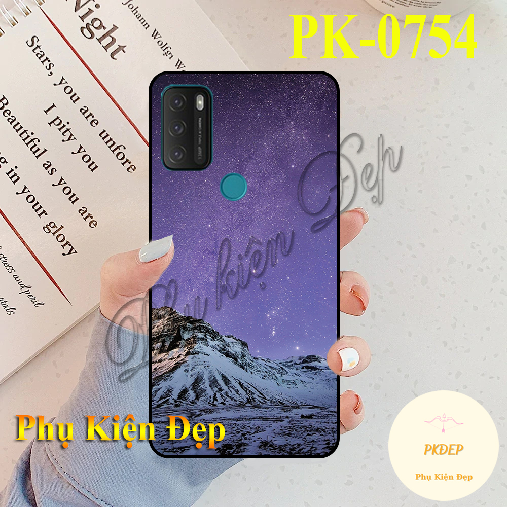 Ốp lưng Vsmart Star 5 dẻo đen in hình Phong Cảnh
