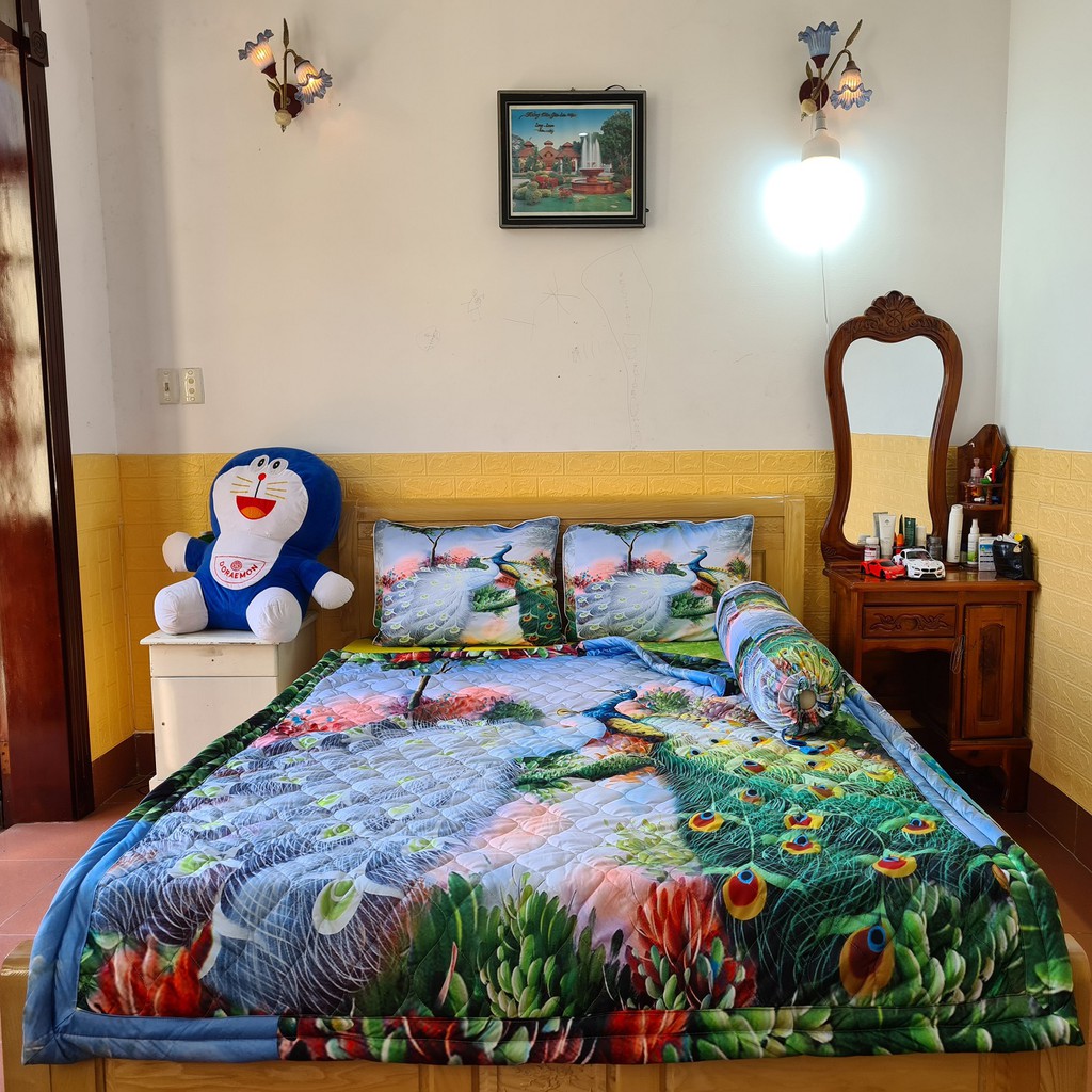 [HCM]BỘ DRAP THUN Ý 5D 4 MÓN 1M6 & 1M8 TY08