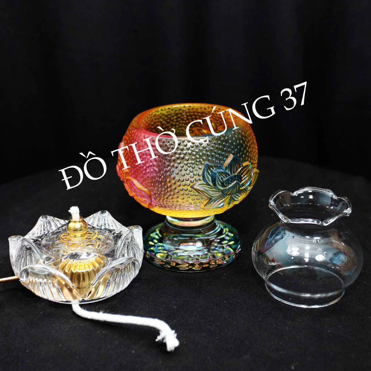 Đèn dầu lưu ly thủy tinh 169