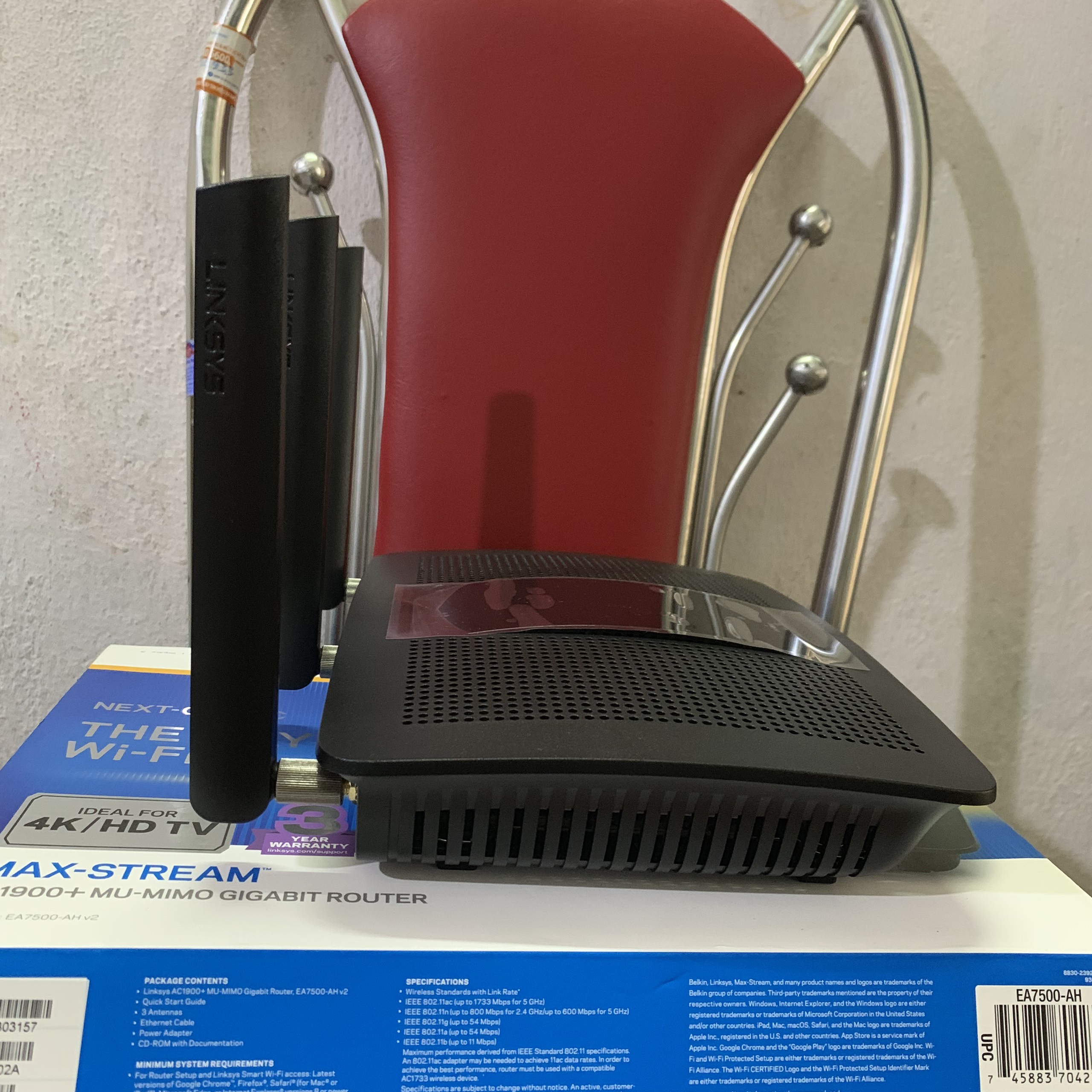 Bộ phát wifi Linksys EA7500 AC1900 fullbox likenew