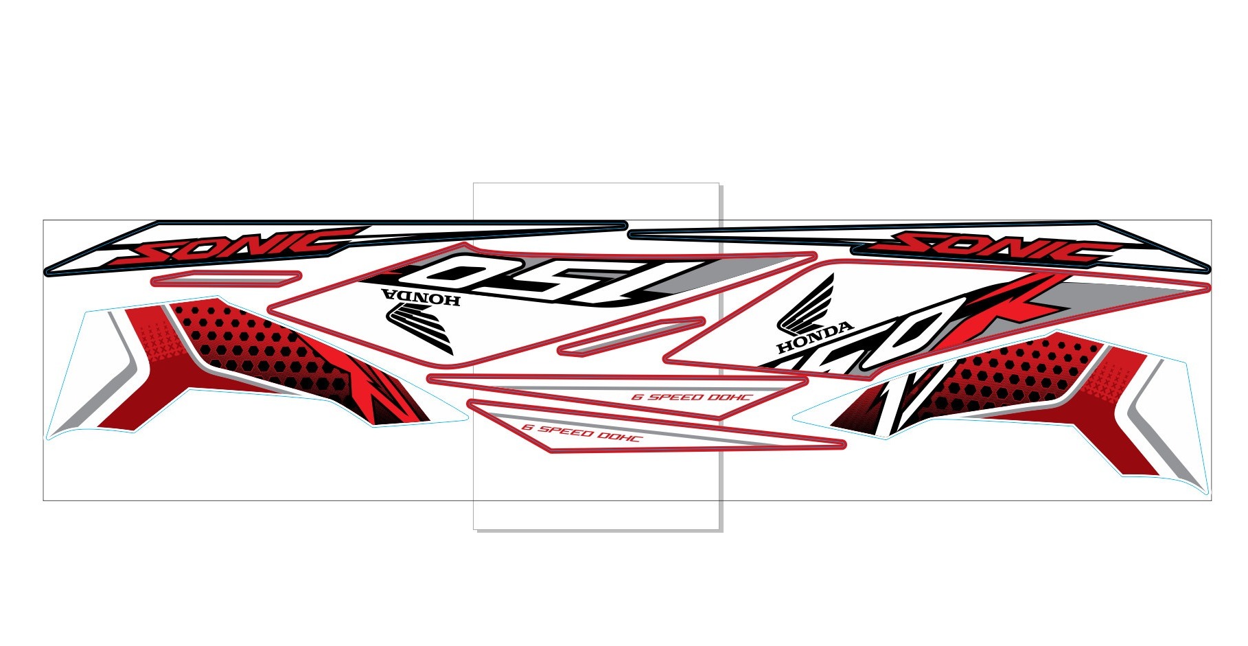 Tem rời honda sonic 150  mẫu zin