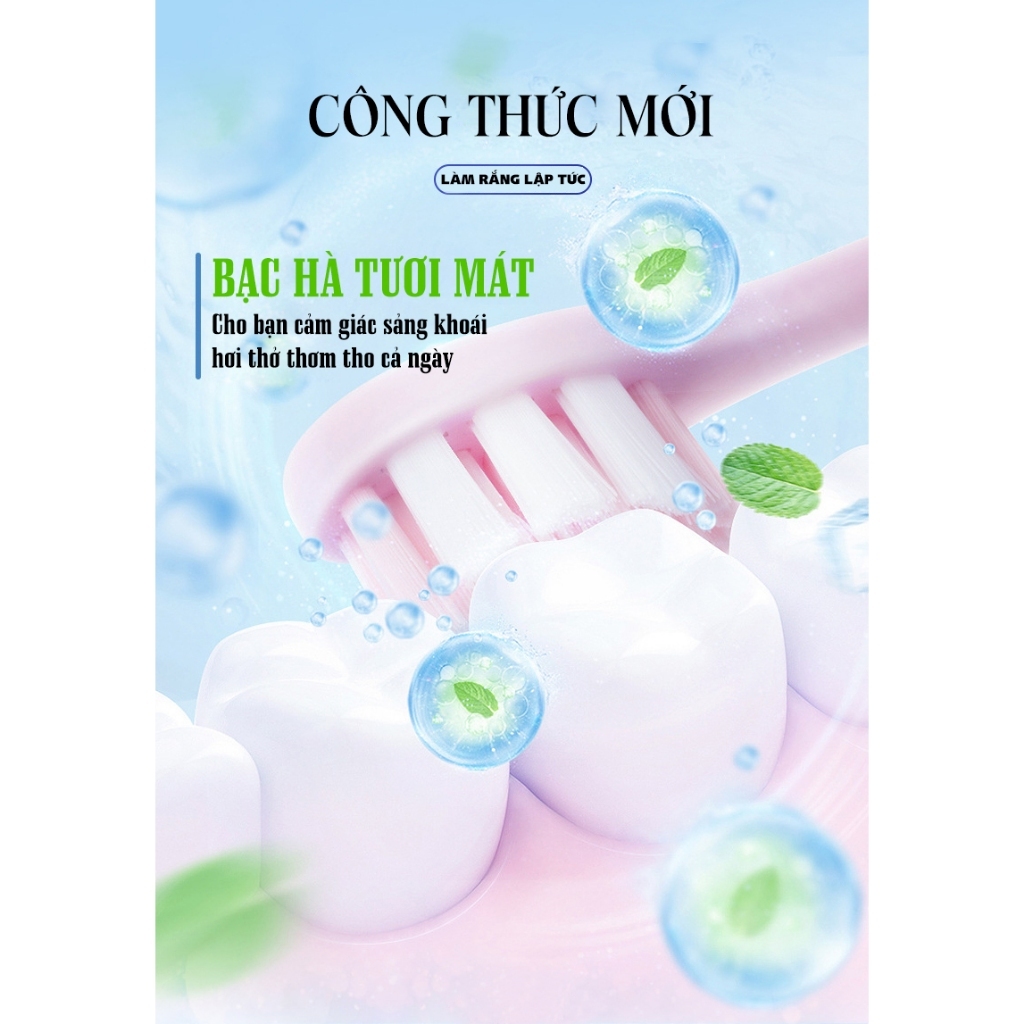 Kem Đánh Răng Fresh Toothpaste Nhật Bản - KDR Fresh Toothpaste Trắng Răng Giảm Vết Ố Vàng Răng Giữ Hơi Thở Thơm Mát