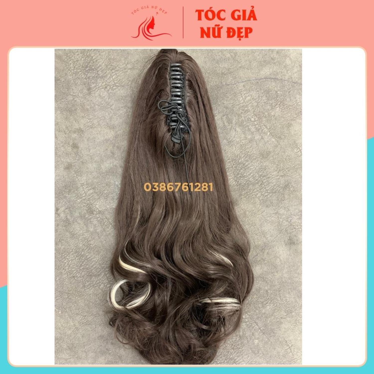 Tóc giả ngoặm móc line bấm phồng n50