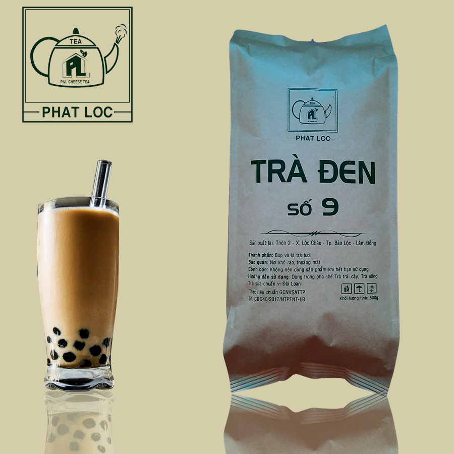 Trà đen số 9 Phát Lộc túi 500g hương vị trà sữa Đài Loan
