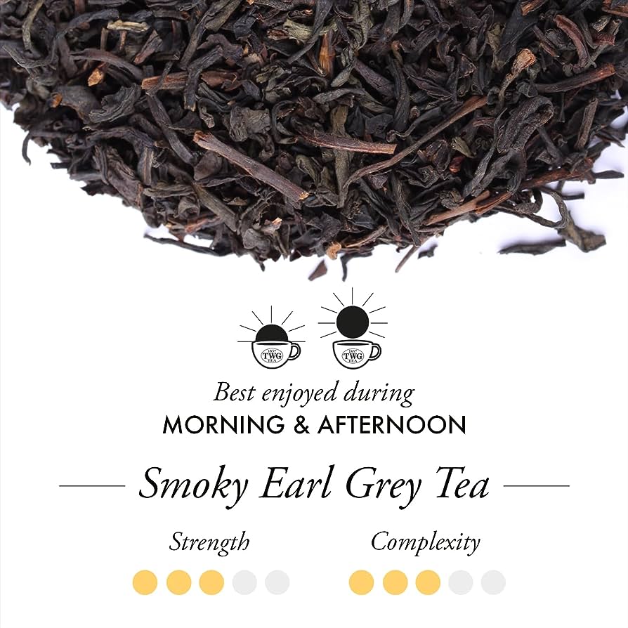 TWG Tea - Smoky Earl Grey (2.5g x 15 teabags) | BlackTea