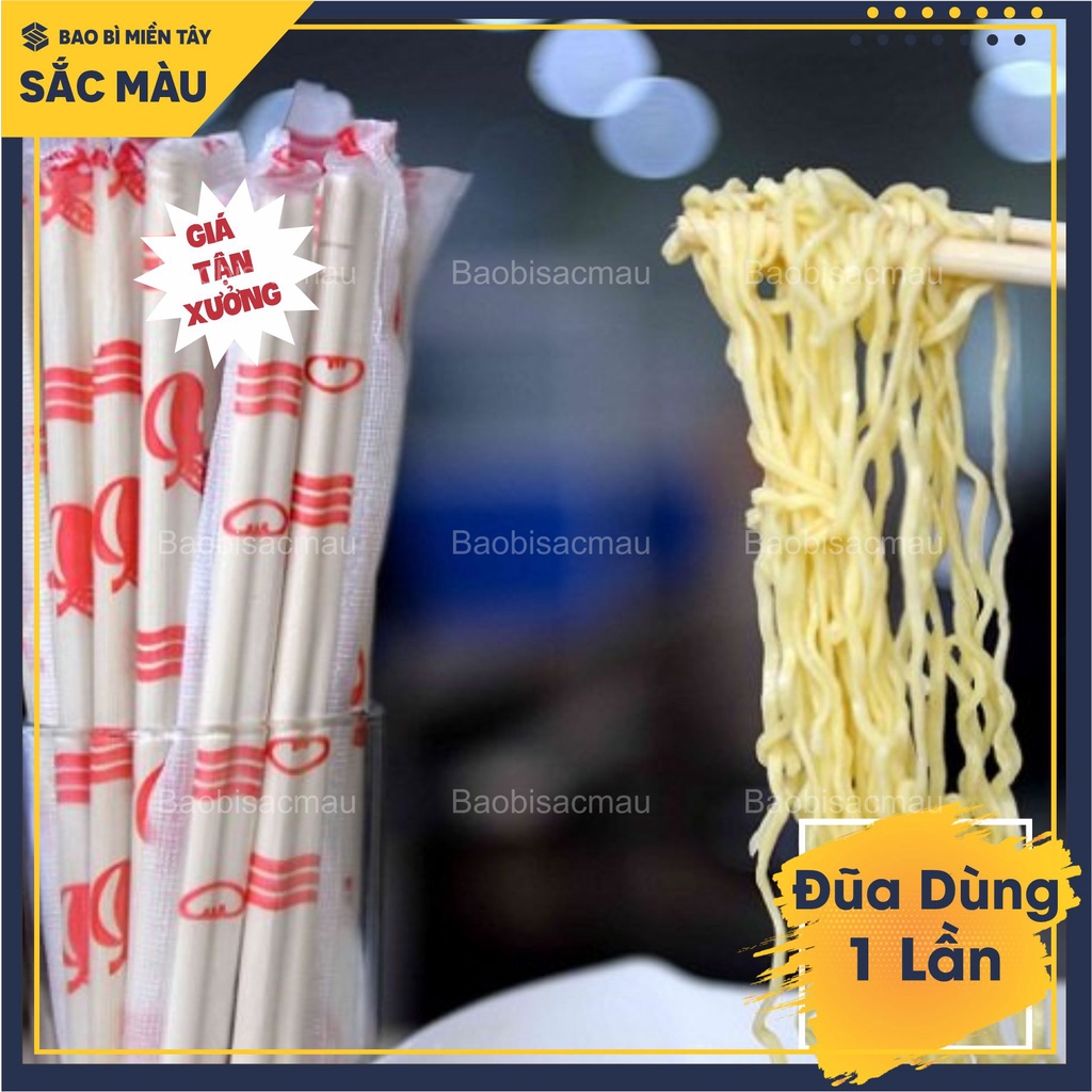 Combo 5 bịch đũa tre dùng 1 lần tiện lợi ( 1 bịch khoảng 30 đôi)