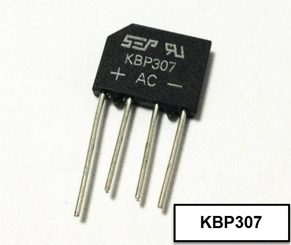 Linh kiện 10 cái cầu chỉnh lưu 3a kbp307 cầu diode 3a mới cầu xếp chồng cầu phẳng 3a / 700v