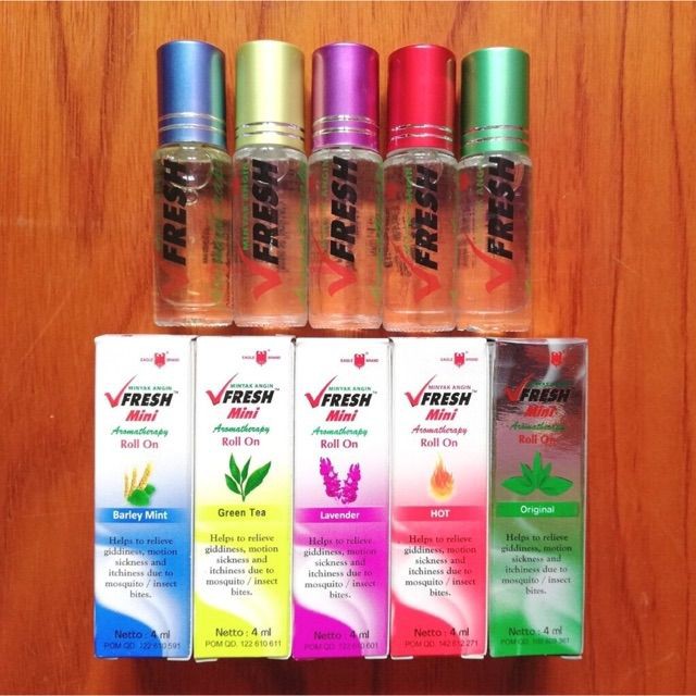 Dầu nóng thảo dược Original VFRESH 4cc (Chanh Bạc Hà)