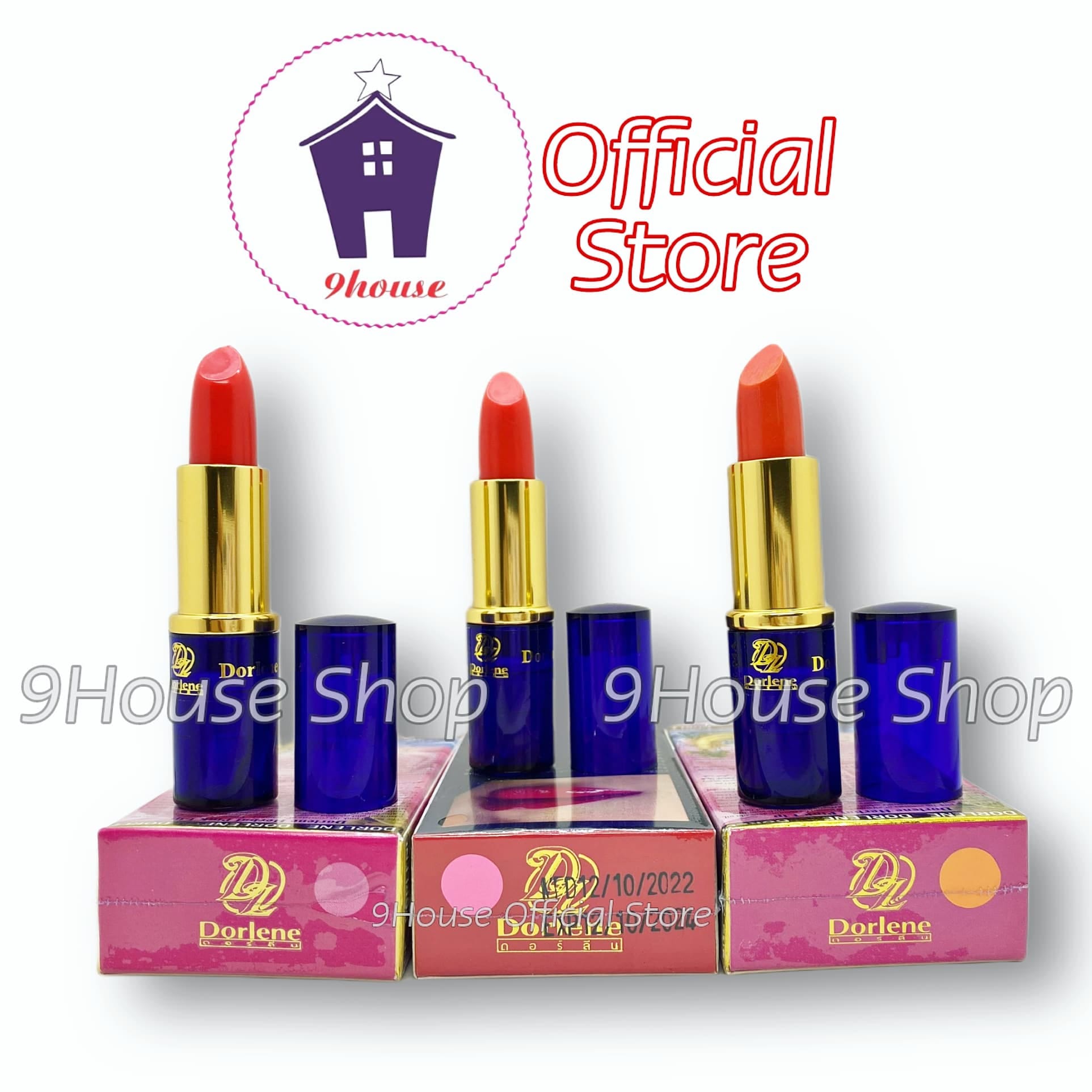 01 Son Sâm Giảm Thâm Môi Dorlene Herbal Pink Lip Thailand