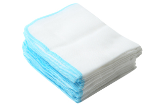 GIÁ RẺ 10 khăn sữa 3 lớp nhỏ 20 x 26cm dùng tắm bé thumbnail