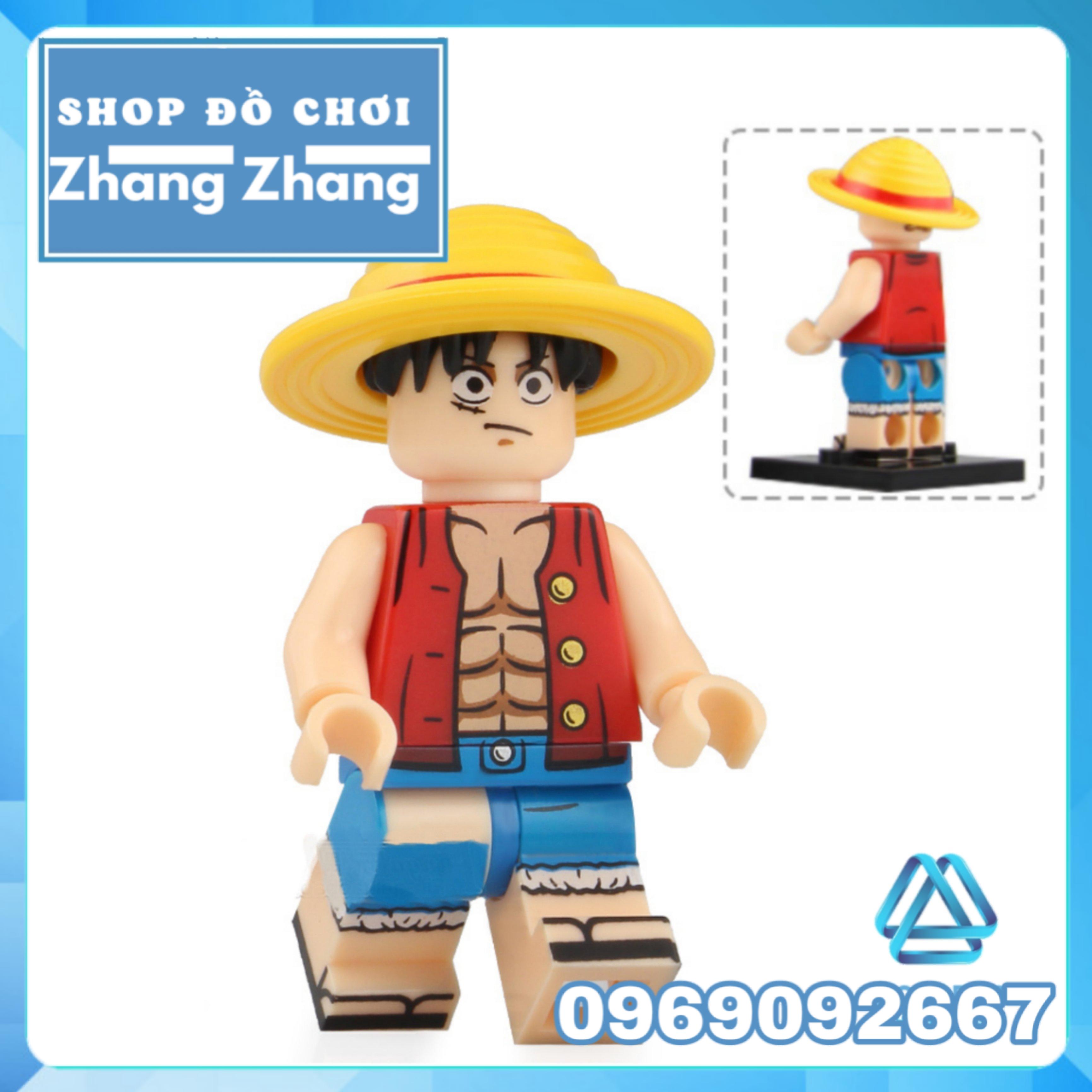 Đồ chơi Xếp hình One Piece Sanji - Frank Luffy Sakazuki Akainu - Edward Garp Lego Minifigures Koruit KT1008