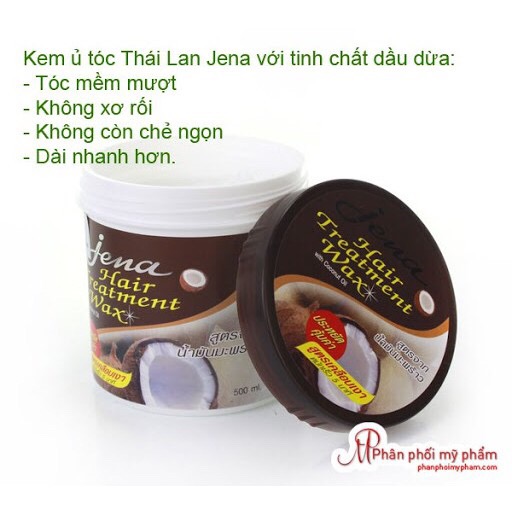 [HCM]Ủ tóc dừa JENA Thái Lan 500ml