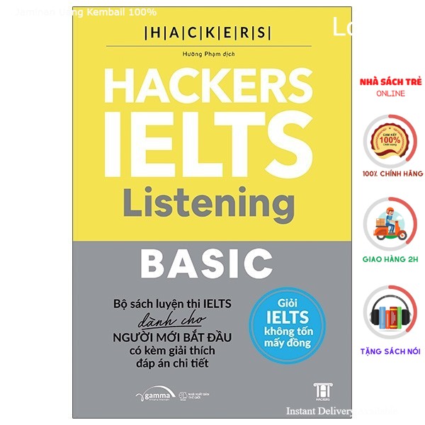 Sách - Hackers Ielts Basic - Listening [AlphaBooks]