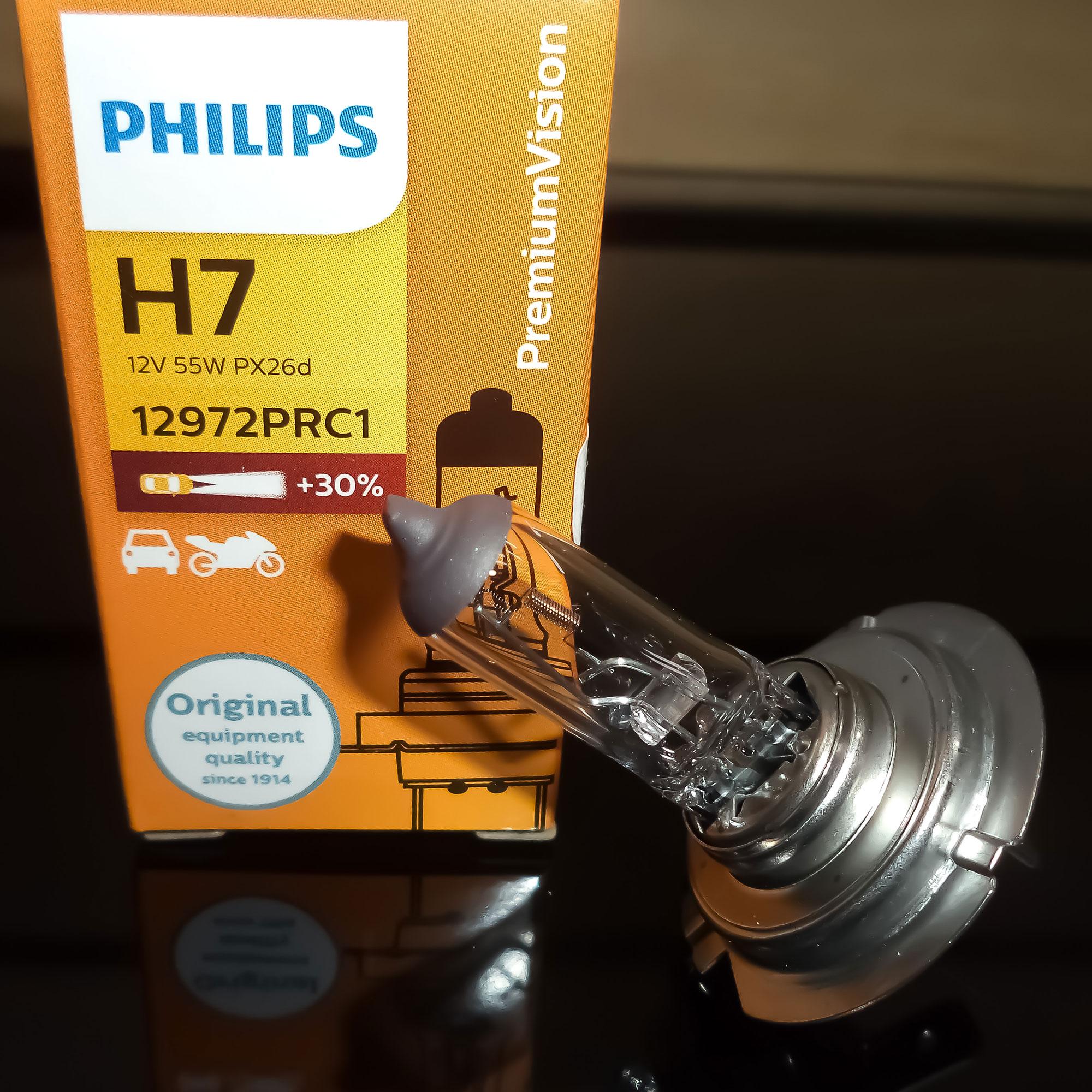 Đèn Philips Premium Vision Chân H7 12972PRC1 - 12V/55W