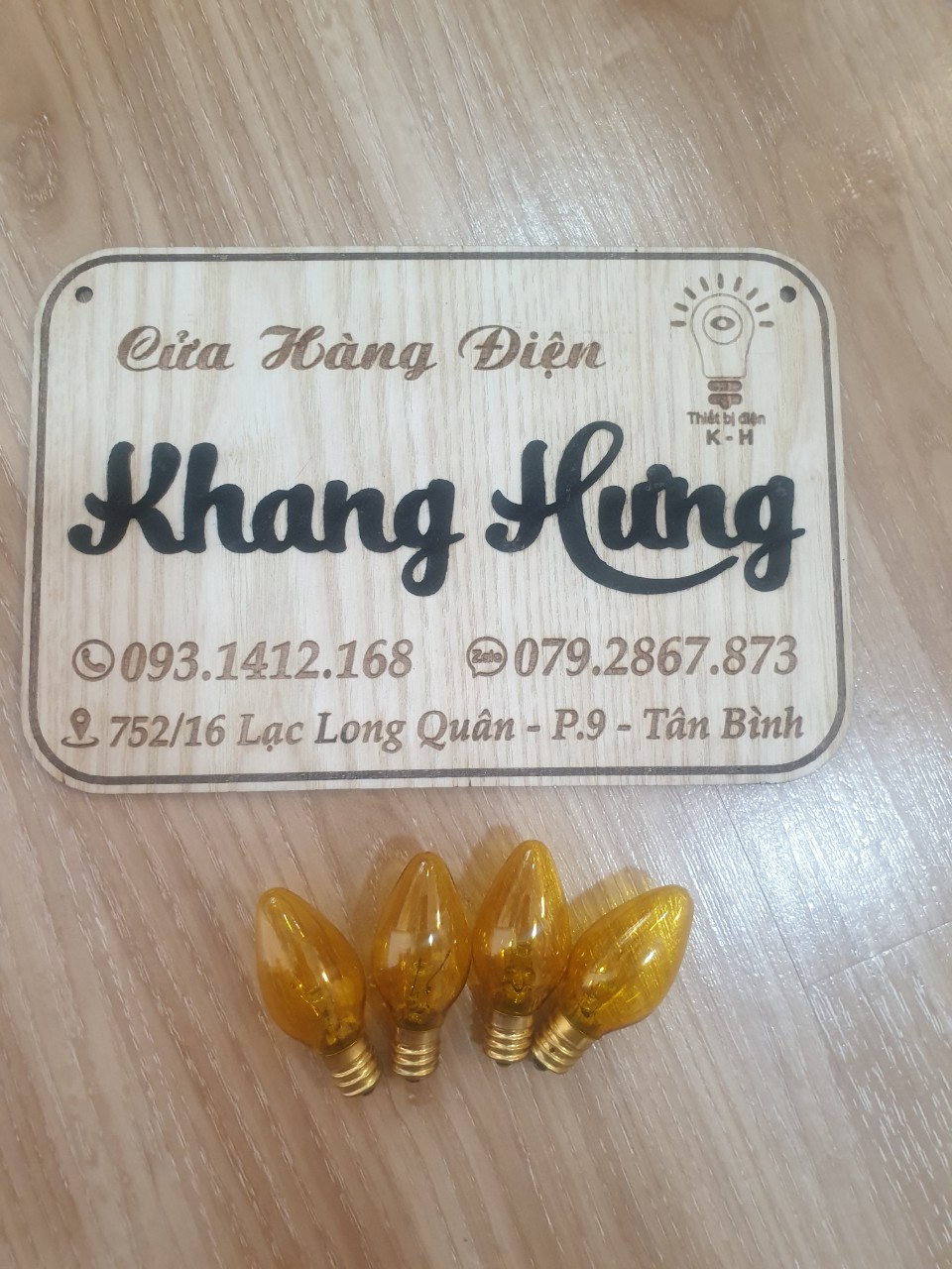 Bóng đèn trái ớt cà na sợi đốt đui E12 VĨ CHÂU