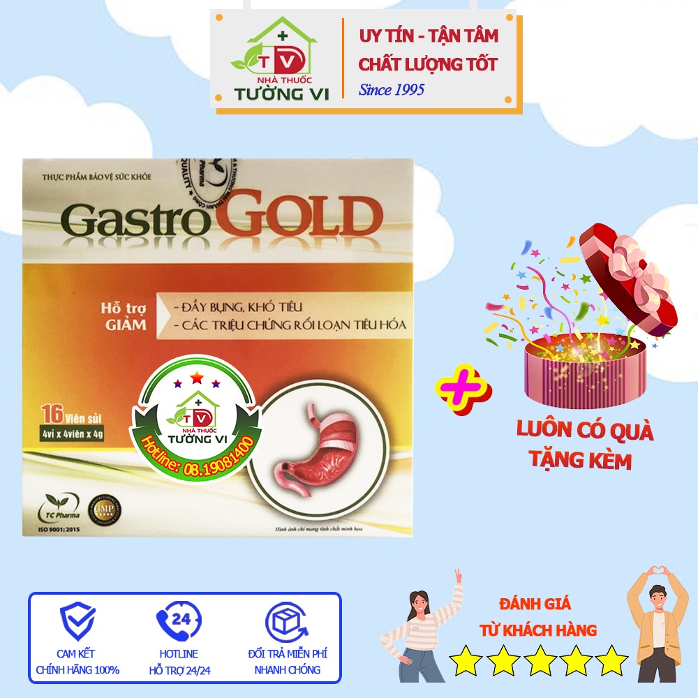 Gastro Gold – Hỗ trợ giảm đầy bụng, khó tiêu, các triệu chứng của rối loạn tiêu hóa
