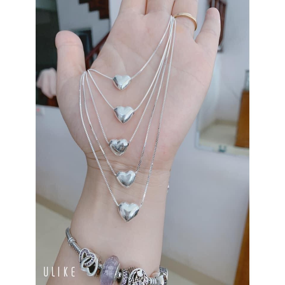 Dây chuyền nữ hình trái tim , shop miễn phí khắc tên nên sản phẩm ạ