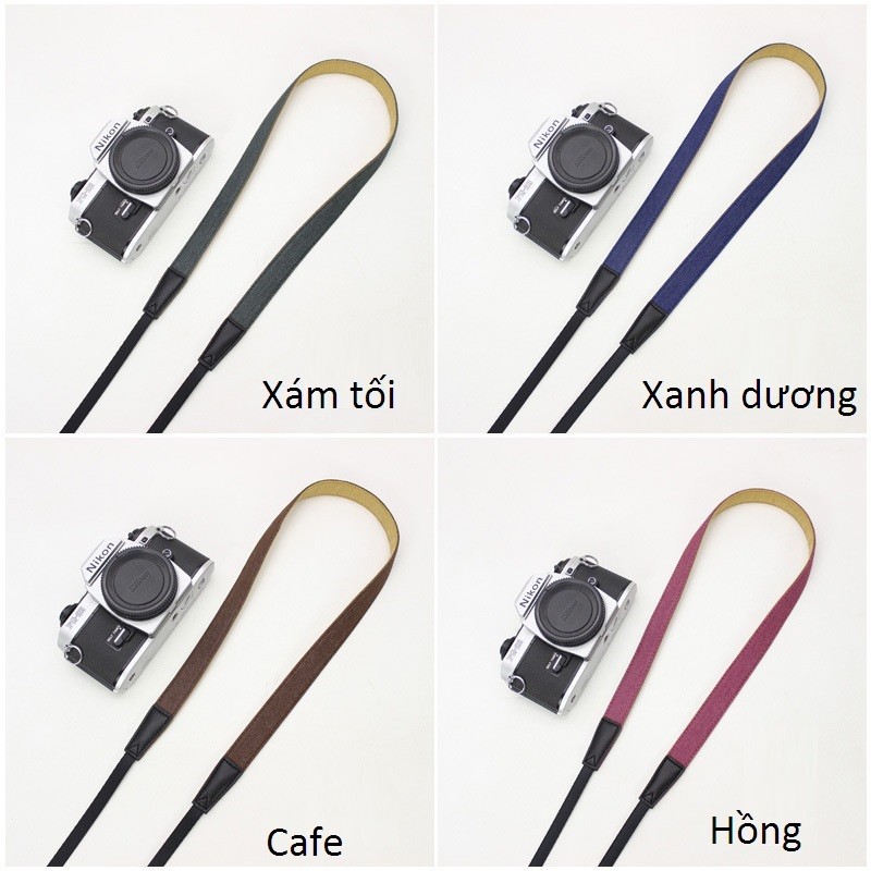 [HCM]Dây máy ảnh Shetu bản nhỏ (nhiều màu)