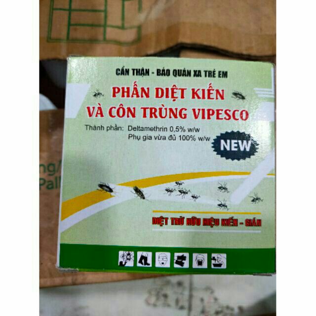 HỘP 2 VIÊN PHẤN DIỆT KIẾN VÀ CÔN TRÙNG VIPESCO