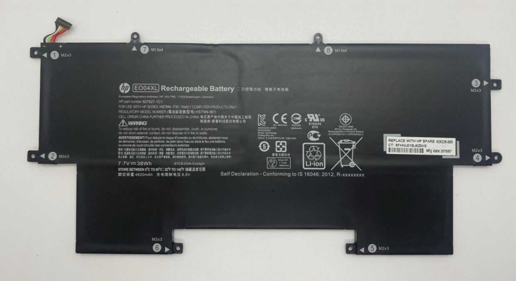 PIN HP EO04XL For HP EliteBook Folio G1