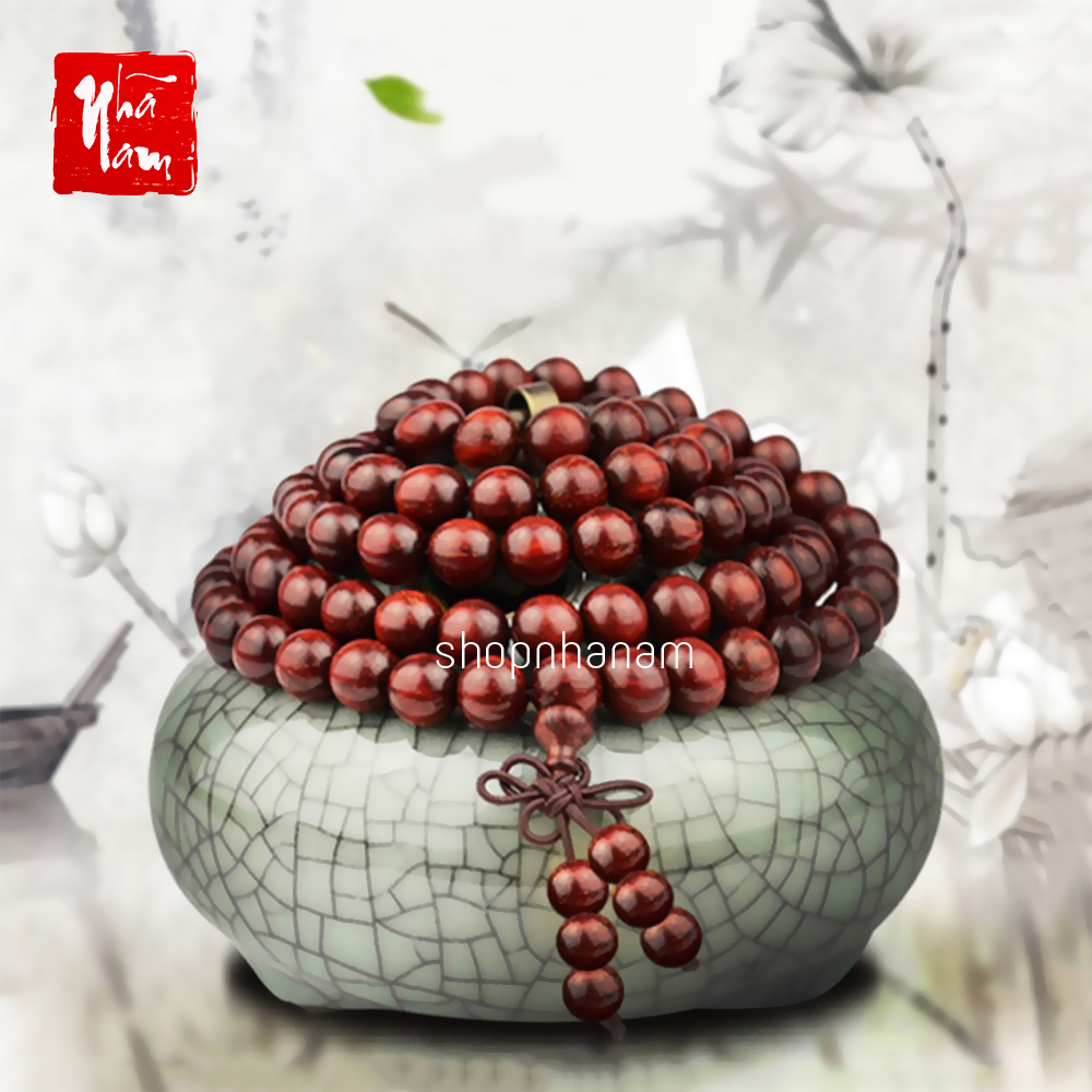 Tràng hạt - phụ kiện trang trí thác khói trầm hương để bàn