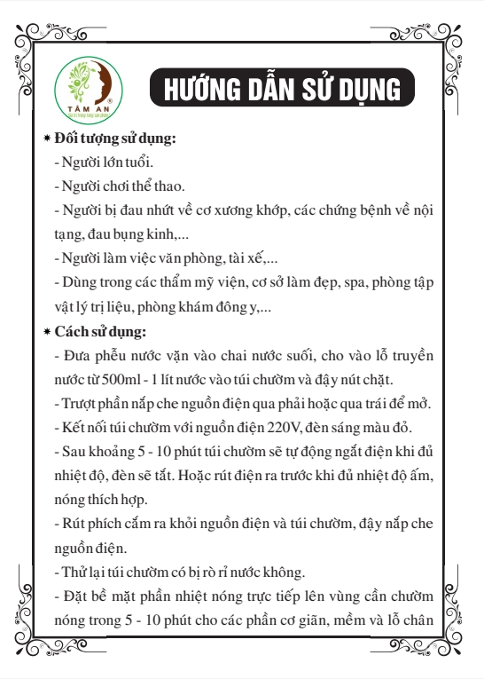 TÚI CHƯỜM NÓNG THẢO DƯỢC TÂM AN
