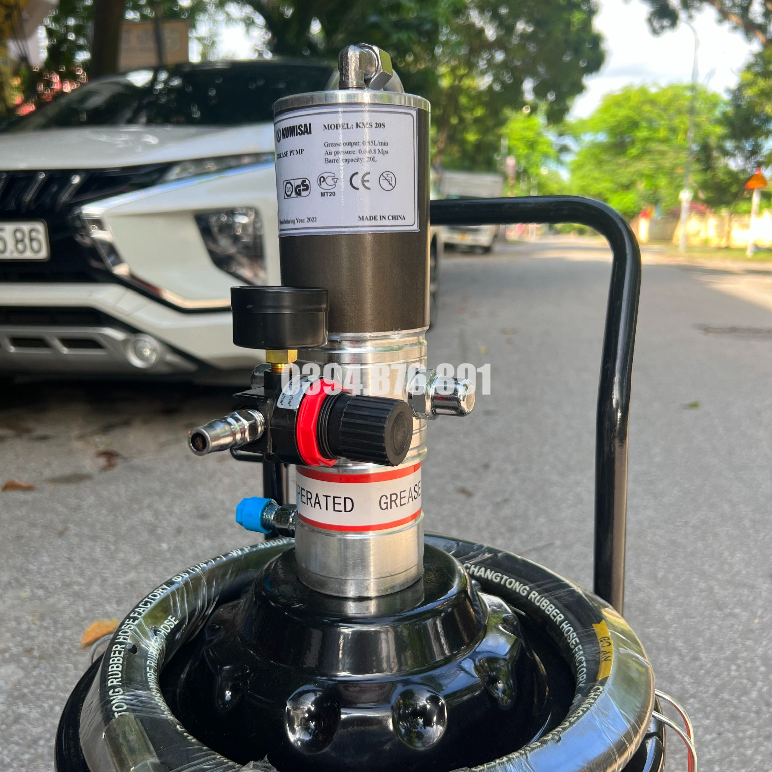 [FREE SHIP] Máy Bơm Mỡ Kumisai 20L KMS-20S - Hàng chính hãng