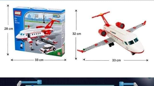 Bộ sản phẩm lego lắp ráp máy bay chở khách 334 pcs