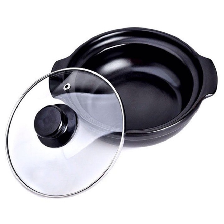 [HCM]Nồi đất nắp kiếng  0.5 lít