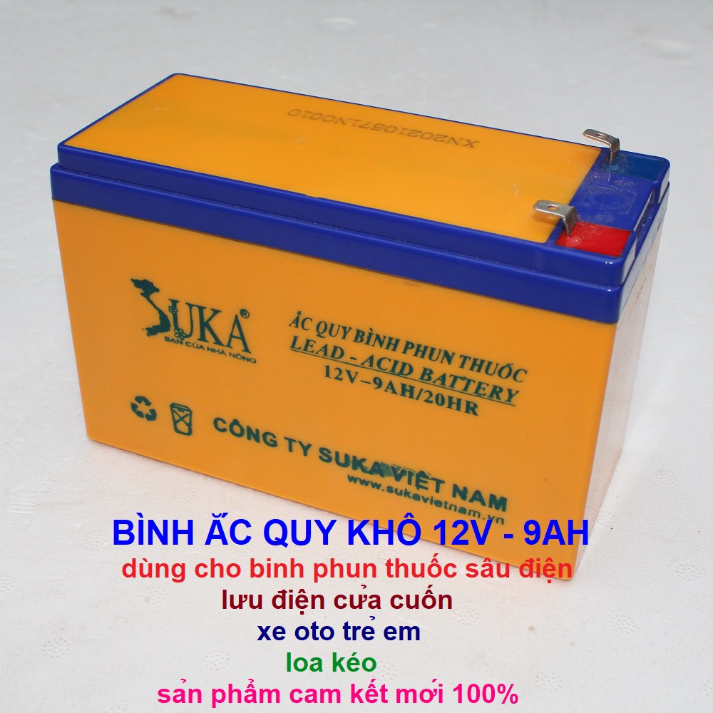 Bình Ắc quy khô 12V - 9AH