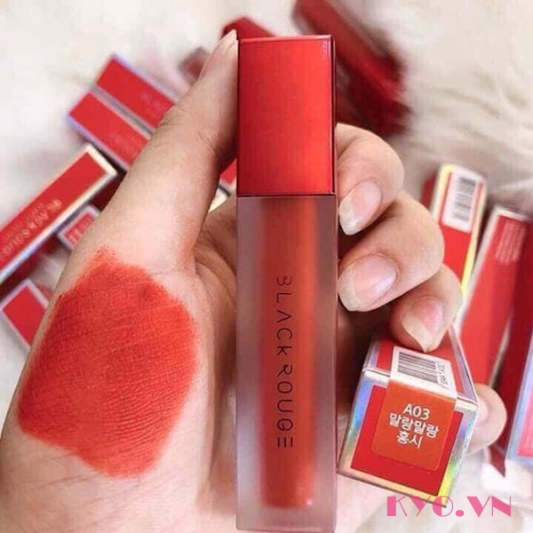 Son Kem black rouge A03 - Đỏ cam